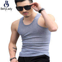 Men Fashion Summer Solid Color Sleeveless Vest Shirt for Gym Fitness Sports【fast】