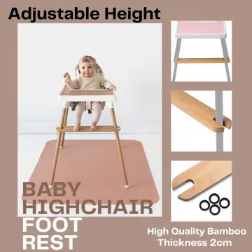 Baby Highchair Foot Rest Footrest Baby Natural Bamboo Baby Highchair Foot  Rest High Chair Footrest With Rubber Ring