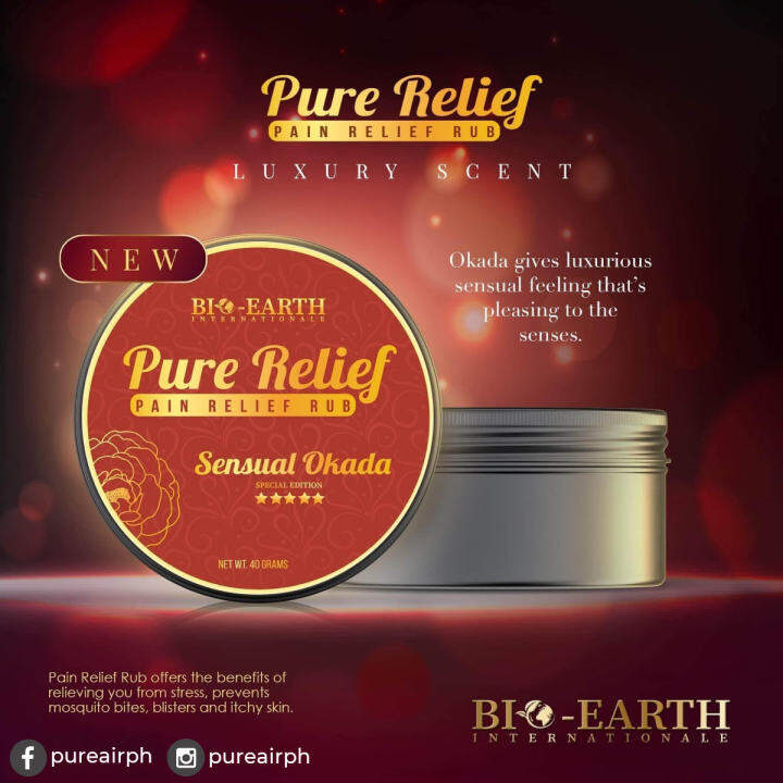 Sensual Okada Pure Relief Pain Relief Rub Bioearth 40g Lazada PH