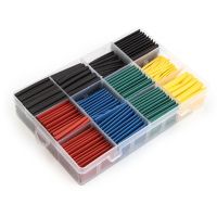 530PCS Heat Shrinkable Tubes Shrink Tubing 2:1 Wrap Wire Cable Sleeve Tubes Kit Insulation Shrinkable Tube Assortment Electronic