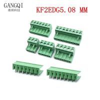 2EDG5.08 2/3/4/5/6/7/8/9/10/12Pin Curved Straight Needle Terminal Plug Type 300V 15A 5.08mm Pitch Connector Pcb Screw Terminal