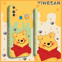 Yiเวปไซต์เคสสำหรับ Realme C3 Realme C3i,เคสการ์ตูนหมีพูห์ดีไซน์ใหม่กันกระแทกเคสใส่โทรศัพท์ฝาครอบด้านหลังแบบดั้งเดิมมีขอบด้านข้างเป็นซิลิโคนนิ่มเคสป้องกัน