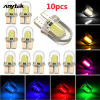 ANYTEK 10PCS LED T10 W5W T10 COBสั้นซิลิโคนรถไฟLEDขยายไฟติดรถยนต์