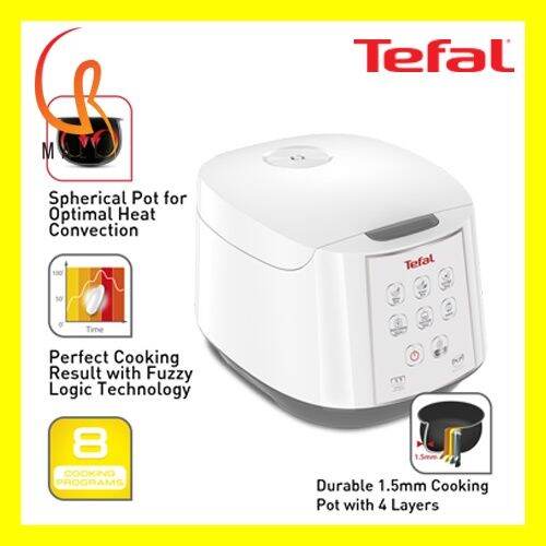 ♧Tefal 1.8L RK732167 Fuzzy Logic Spherical Easy Rice Cooker RK7321 Lazada