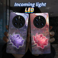 สแปร์พาร์ท LED สีสันสดใสควบคุมด้วยแฟลชเคสโทรศัพท์ตามสั่งสำหรับ I เคสโทรศัพท์15Pro 15อัลตร้า12 13 14Promax 11Promax 7 8Plus สำหรับเคสแอปเปิ้ล XR XS Max ดอกไม้