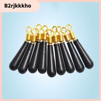 B2RJKKKHO 10Pcs ยาง bobber ที่นั่งตกปลาแบบลอย หัวทองแดง อุปกรณ์เสริมที่นั่งหมุน ทุ่นตกปลา ที่มีคุณภาพสูง การหมุนดริฟท์ ตกปลาหมุนลอย อุปกรณ์ตกปลาสำหรับตกปลา