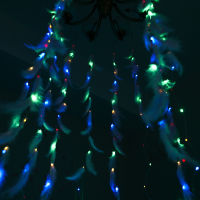 3m LED Feather String Lights USB Remote Control Christmas Decorations for Home Bedroom Window DIY Garland Curtain Fairy Lamp