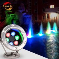 ☾☂ Led Underwater Light 304 Stainless Steel Pool RGB Waterscape Light Pond Lamp IP68 Night Lamp AC 24V Outdoor Garden Swimming Pool Party Landscape Fountain Light