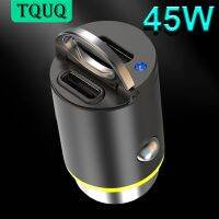 TQUQ 45W USB C Car Charger Adapter [2 PD45W] Car Fast Charger [Mini &amp; All Metal] Compatible with iPhone 14/13 Pro Max Smartphone