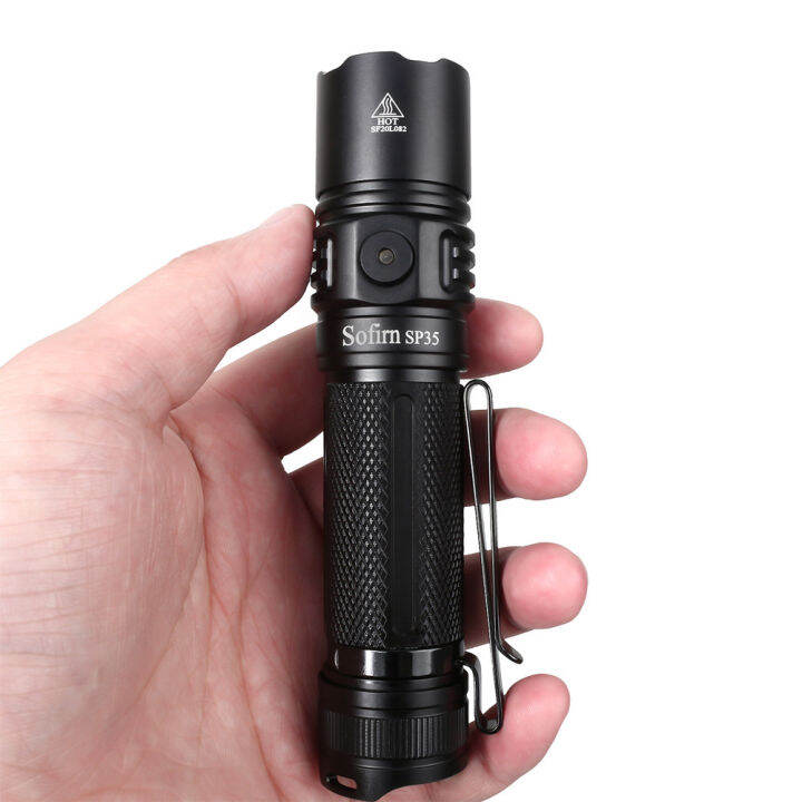 New Sofirn SP35 USB 2A Rechargeable LED Flashlight 21700 SST40 2200lm