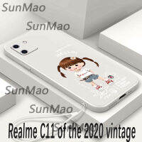 เคสโทรศัพท์ Realme C11 2020 การ์ตูนสาวปกซิลิโคนอ่อนนุ่ม