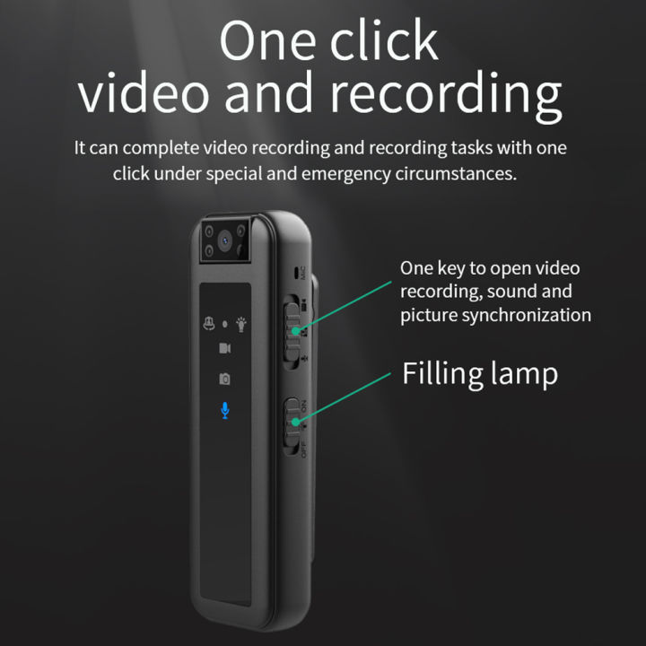 ตัวกล้องขนาดเล็กสวมใส่ได้รองรับ256gb-การ์ดความจำ-hd-1080p-การมองเห็นได้ในเวลากลางคืนเครื่องบันทึกวีดีโอบันทึกข้อมูล-ir-ได้