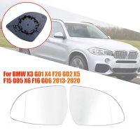 1Pair Heated Rearview Mirror Glass Lens Replacement Parts for BMW X3 G01 X4 F26 G02 X5 F15 G05 X6 F16 G06 2013-2020 Side Door Wing Mirror