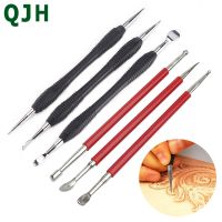 Leather Edge Stamping Carving Tool Edge Press Rub Tool DIY Manual Scribing Tool Stroke Shaping Tool Plastic Drawing Pen