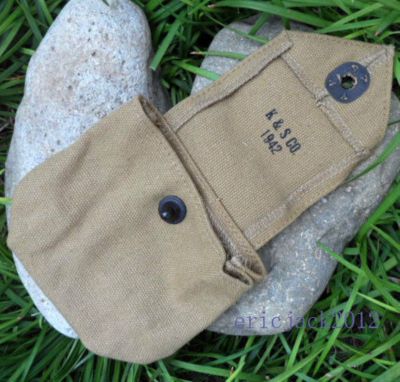 tomwang2012. WWII D-day U.S. 101st 82nd Airborne Pathfinder M1 Ammo Rigger Pouch 1942 Packet