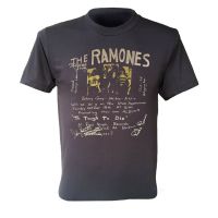 the Ramones T-shirt Johnny Joey Dee Promoting Rock Band Retro Men Black Bnmi comfortable