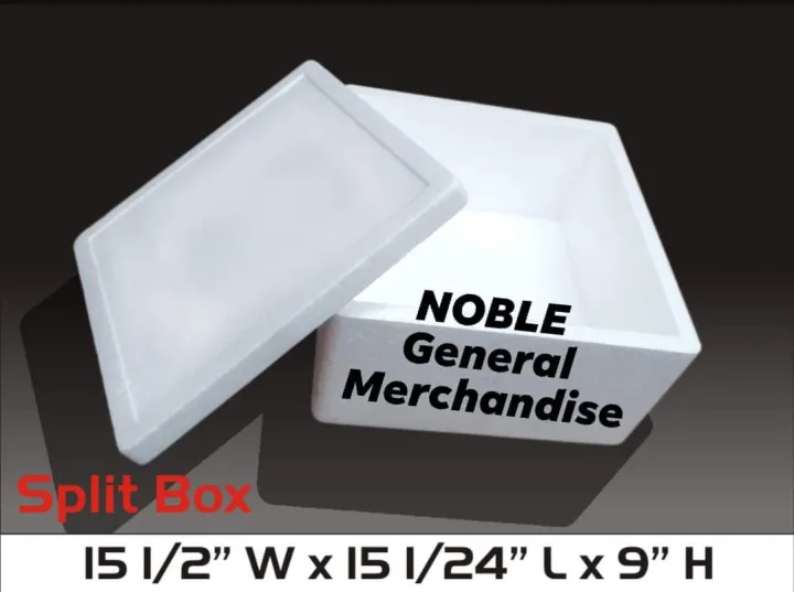 1 PC. STYRO SPLIT BOX WITH COVER / STYROFOAM / COOLER / STYRO PACKAGING