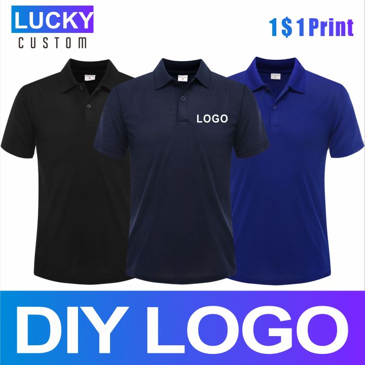 Ropa Hombre Polo Shirts Custom Printed Embroidery Men Clothing Shirts For  Men Camisa Masculina Business Casual Breathable Top 