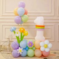 【DT】hot！ 56pcs Flowers Balloons Birthday Decorations 30inch Number Baby Shower Supplies