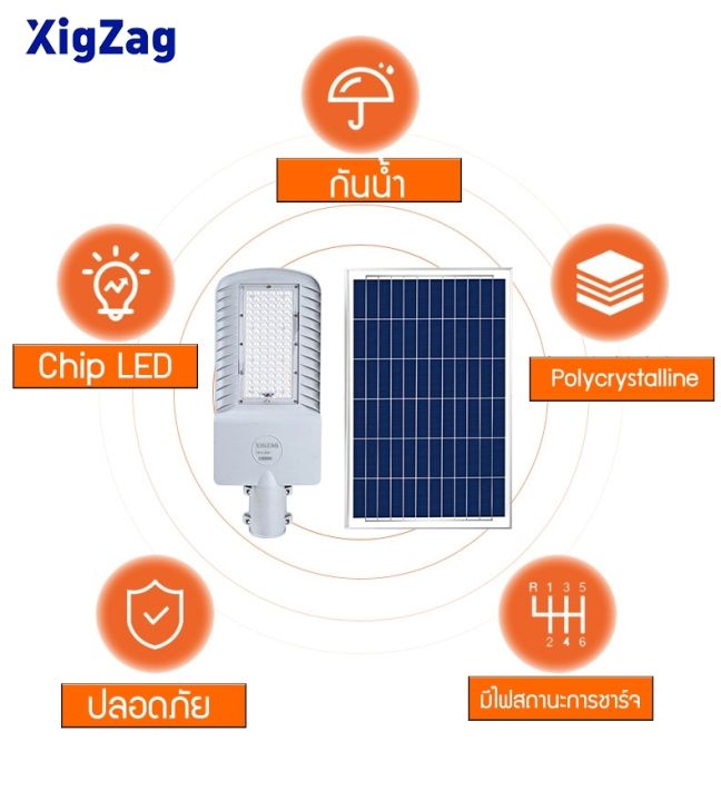 xigzag-ไฟถนนโชล่าเซลล์-โคมไฟโซล่าเซล-โคมไฟถนน-แผงเซลล์แสงอาทิตย-streetlight-solar-led-2000w-แบรนด์xigzag