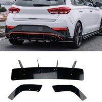 แผ่นกระจายแสงกันชนหลังแผ่นบูตแผ่นกันสปอยเลอร์ติดขอบสำหรับ Hyundai I30N Hatchback 2020 2021 2022