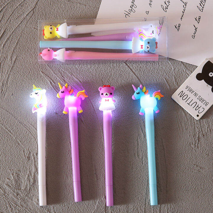 creative-boxed-4-piece-glow-pen-set-ชุดเครื่องเขียนปากกา