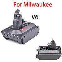 อะแดปเตอร์ Milwaukee 18V Li-Ion แบตเตอรี่แปลงเป็น V6 Series ทำความสะอาด MIL18V6อะแดปเตอร์แบตเตอรี่