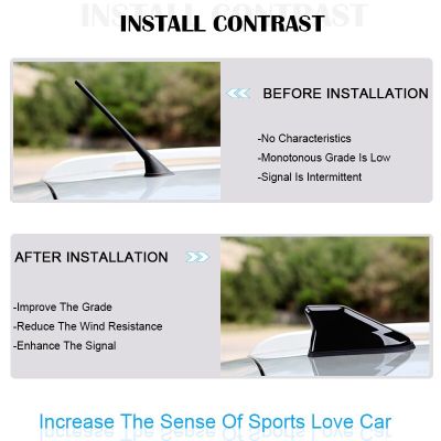 “：{}” Universal Car Roof Shark Fin Antenna Radio Signal Aerials For BMW/Honda/Toyota/Hyundai/Kia/Opel/Suzuki Swift/Seat Ibiza/Citroen