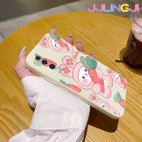 Jlingji เคสสำหรับ Huawei P30 Pro เคสโทรศัพท์ลายขอบซิลิโคนนิ่มนิ่มลายการ์ตูนกระต่ายแครอทสี่เหลี่ยมดั้งเดิมเคสป้องกันกล้องเลนส์คลุมทั้งหมดเคสฝาครอบเคสนิ่ม