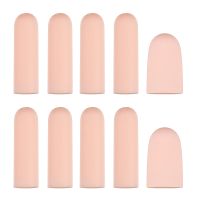 ▨ SUPVOX 10pcs Silicone Gel Toe Tube Finger Protector Sleeves Separators Protector for Protect Cracked Skin Corn Blisters Callus