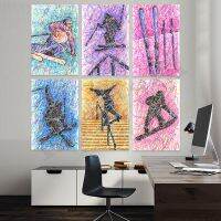 Sports Lovers Art Poster - Teen Boys Skiing Skateboard Gifts-ตกแต่งผนังที่สมบูรณ์แบบสำหรับบ้านหรือสำนักงาน