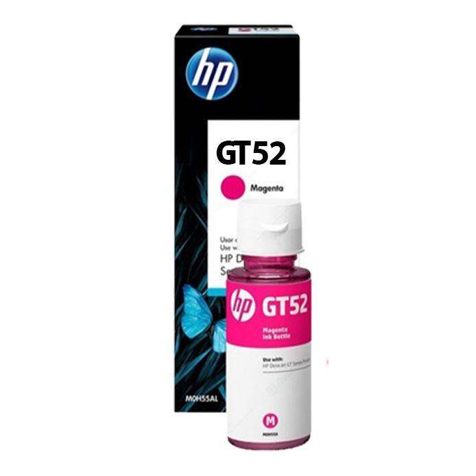 หมึกอิงค์เจ็ทชนิดเติม-hp-original-ink-bottle-gt53-bk-gt52-c-m-y-สีดำ-สีฟ้า-สีชมพู-สีเหลือง-สำหรับปริ้นเตอร์รุ่น-hp-gt-5810-all-in-one-hp-gt-5820-hp-ink-tank-315-hp-ink-tank-415