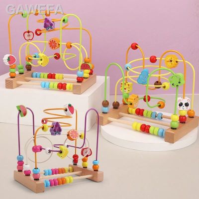 ☢❇♝Montessori Labirin Lingkaran Sekitar Manik-Manik Abacus Pematika Pembelajaran Pendidikan Mainan Kayu Unak-Anak