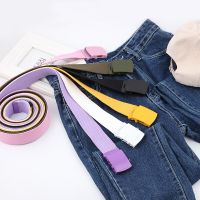 Adjustable Nylon Belt  Fans Canvas Belt Youth Colorful  Belt  Thicken Long Cloth Belts Knitted Waistband Unisex  Floaties