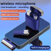 Type C Wireless Microphone SX960 ไมโครโฟนไร้สาย 2.4GHz Lavalier พร้อมเคสชาร์จ ขนาดเล็กและพกพาได้ สำหรับ iPhone14 13 Android Type C