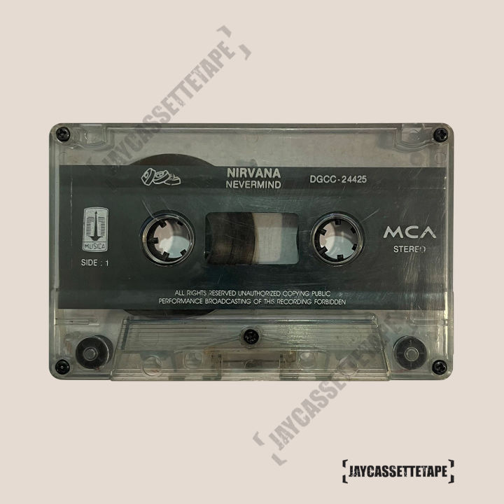 nirvana-อัลบั้ม-nevermind-เทปเพลง-เทปคาสเซ็ท-cassette-tape-เทปเพลงสากล