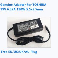 ของแท้19V 6.32A 120W PA5083U-1ACA PA5181U-1ACA PA3717E-1AC 3แหล่งกระจายไฟ AC สำหรับ TOSHIBA Satellite Charger Laptop