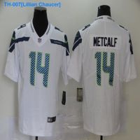 ❏✟✇ Lillian Chaucer Football NFL Seattle airport Seattle Seahawks served 14 DK Metcalf shirt movement