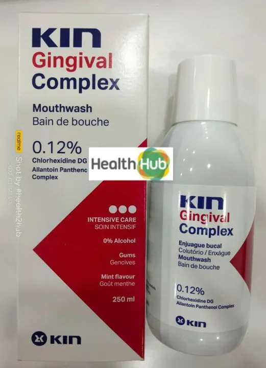 KIN MOUTHWASH 250ML / MOUTH SPRAY 40ML (CHLORHEXIDINE/ 0ALCOHOL