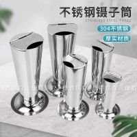 High efficiency Original Stainless steel tweezers barrel bubble tweezers barrel sterilization bucket with lid inverted conical utensil container tweezers barrel specifications large medium small