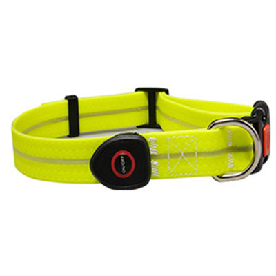 Lighting Dog CollarLeash Trimmable Adjustable Flashing Pet Harness Glow in Dark for Night Running Walking Safety LORS889