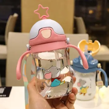 Disney Cups for Kids Water Cup with Straw Kindergarten Baby Straight  Drinking Kettle Cute Spiderman Portable