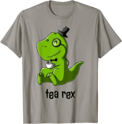 Tea Rex T-Rex  Dino Coffee Hot Drink Cool Cute Funny T-Shirt Tops &amp; Tees High Quality Custom Cotton Men Tshirts Custom