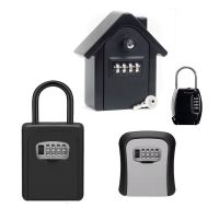 กล่องล็อคกุญแจติดผนังตู้เซฟกุญแจ Weatherproof 4 Digit Combination Key Storage Lock Box Indoor