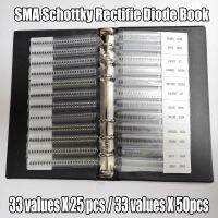 ♞ Rectifier Diode Sample Book SMD SMA Assortment Kit 33 Values Schottky Diodes M1 M4 M7 SS12 SS14 SS16 SS24 SS34 SS36 SS110 SS210