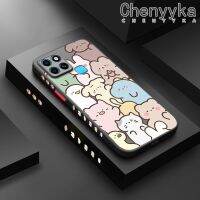 เคส Chenyyka สำหรับ Infinix Smart 6 HD Smart 6 Plus เคสแบบเต็มหน้าจอลายสัตว์น่ารักบางมีน้ำค้างแข็งโปร่งใสแข็งขอบสี่เหลี่ยมกันกระแทกรูปแบบปลอกซิลิโคนเคสป้องกันคลุมทั้งหมดนิ่ม