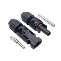 Electrical Photovoltaic Solar Panels Power Connector Wire Crimp Terminal Quick Plug Cable 14/12/10AWG 30A Copper Butt Connector