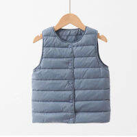 Soft and lightweight cotton-padded jacket waistcoat waistcoat new boys and girls warm cotton vest children P4292