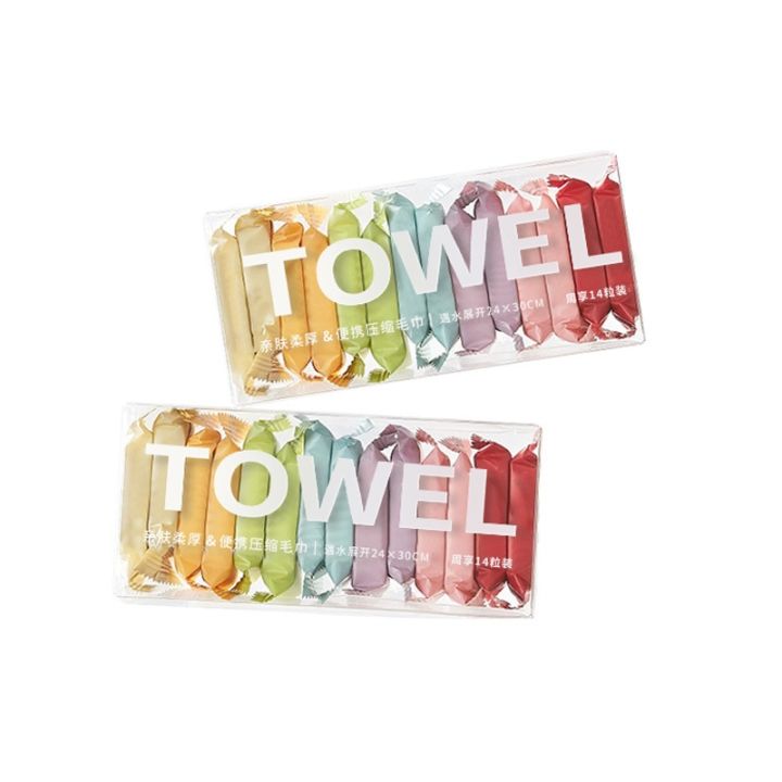2023new-14pcs-set-face-towel-compressed-portable-travel-non-woven-disposable-items-for-hotels