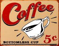 โปสเตอร์ส่วนลดเชินเบิร์กคิดถึงป้ายป้ายดีบุก: กาแฟโดย B. เจ Schonberg, 16x13